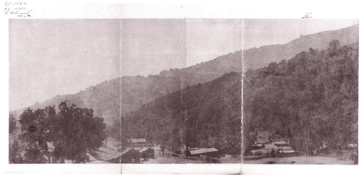 Watkins, Sierra del Enicno [Two-Part Panorama of Guadalupe Quicksilver Mine, Santa Clara County, California], 1858, NARA.